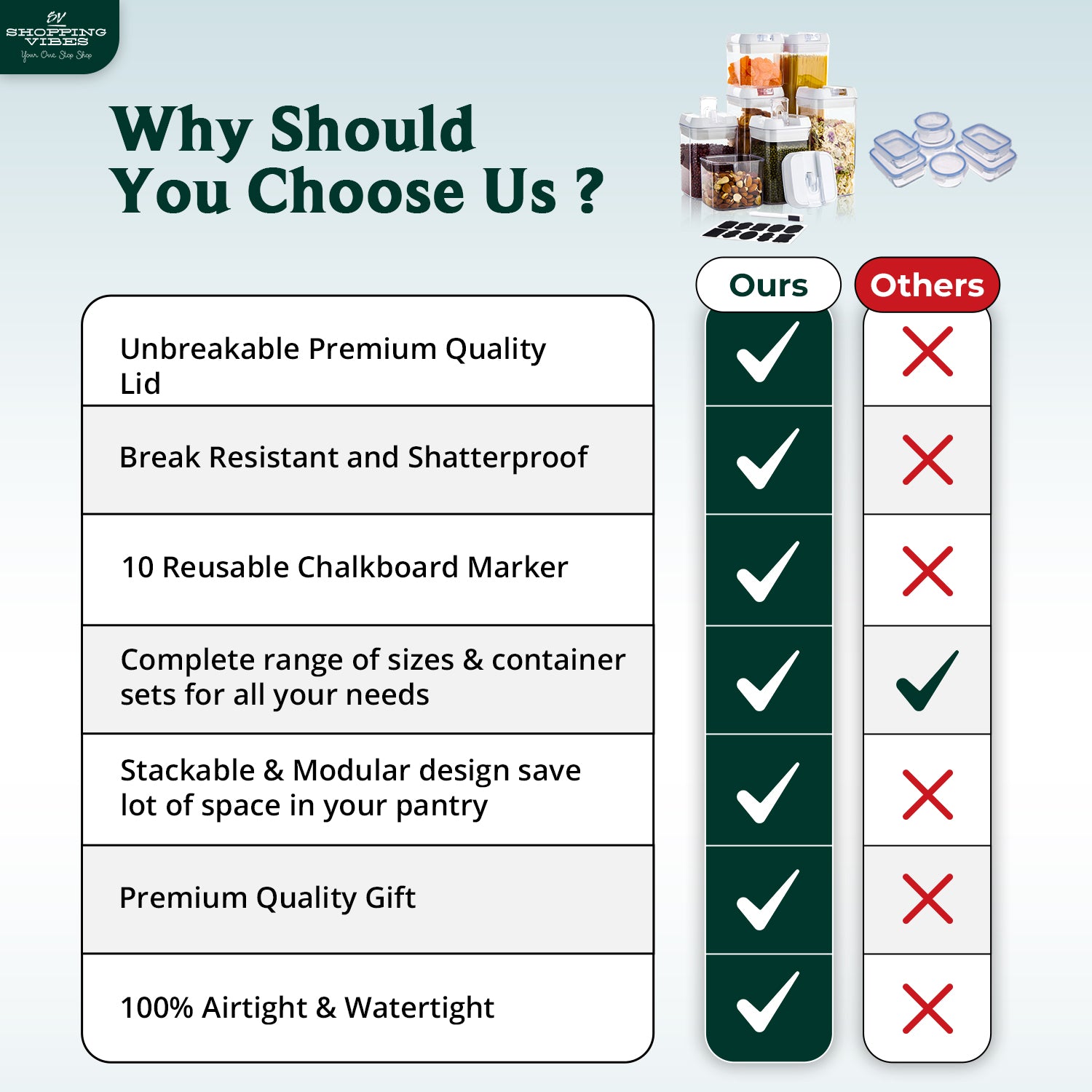 Airtight Storage Organizer_7 pcs Set