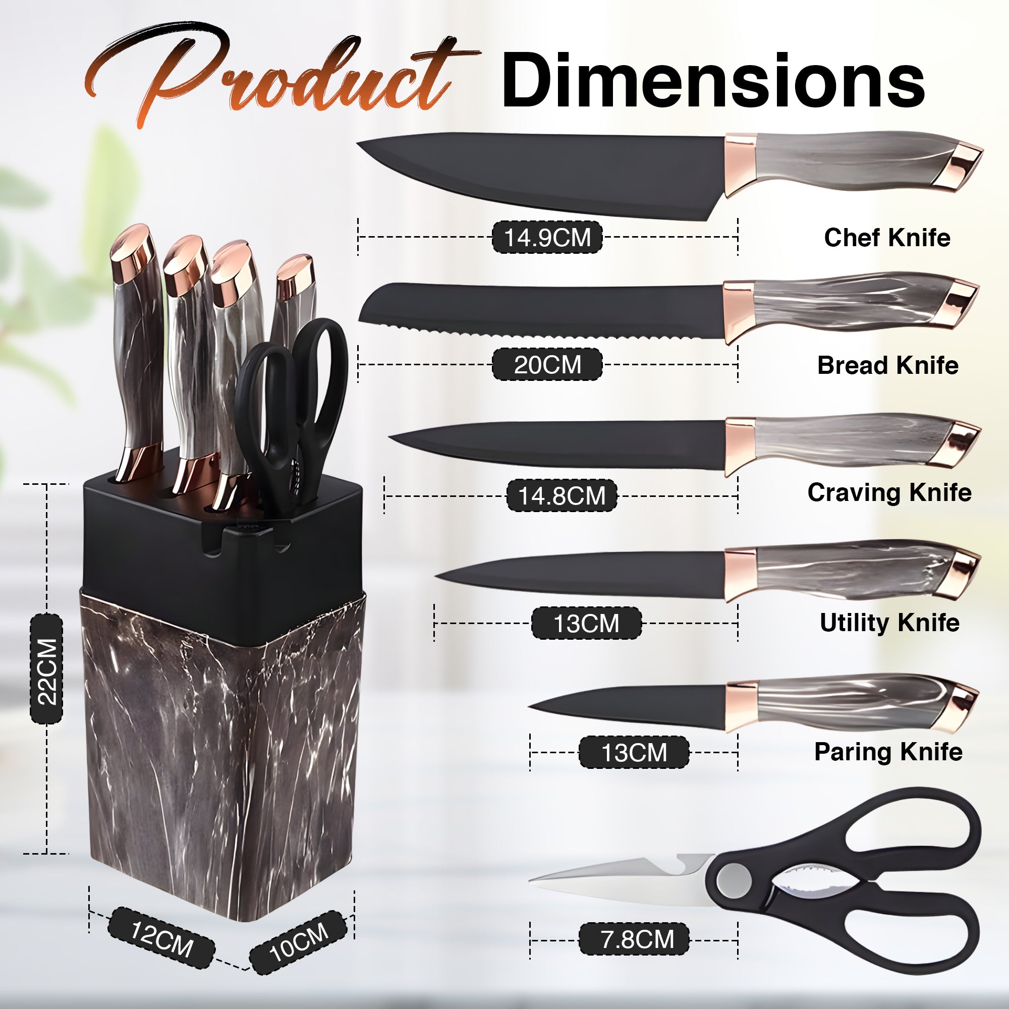 7pcs Knives Set