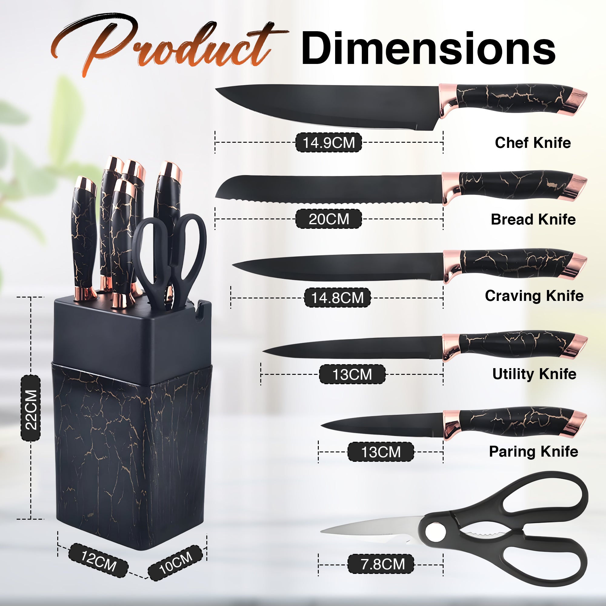 7pcs Knives Set