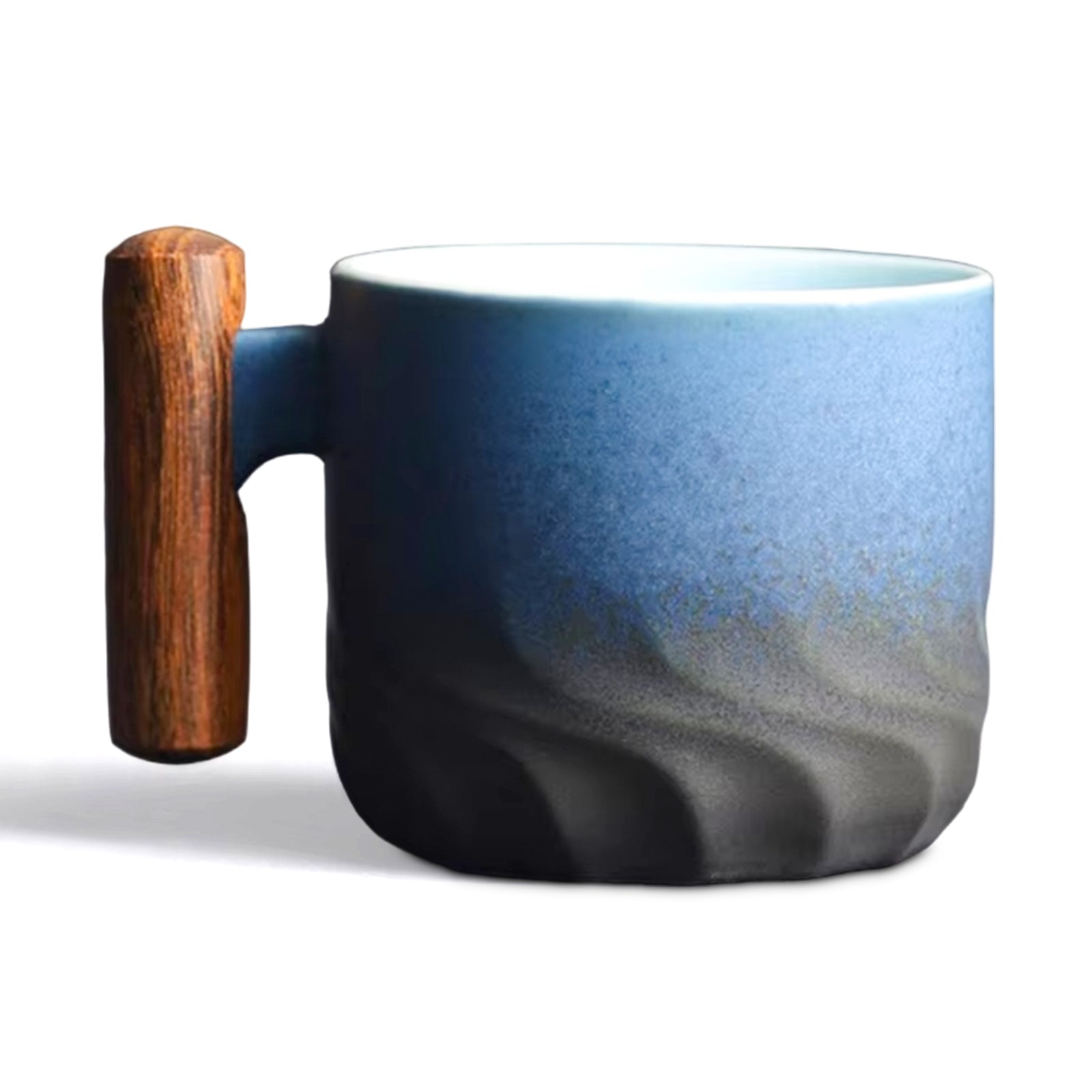 Ceramic Espresso Cup Wooden Handle