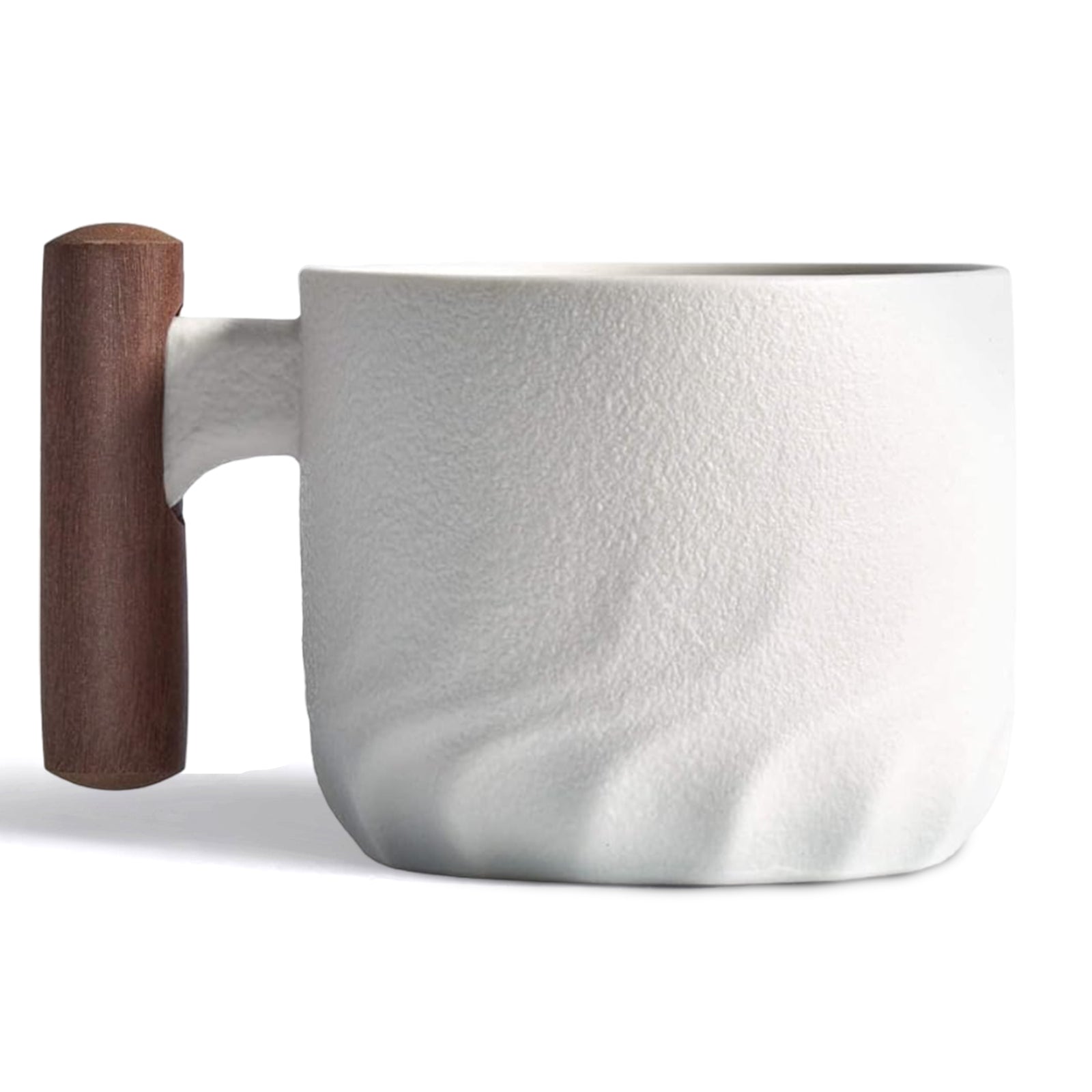 Ceramic Espresso Cup Wooden Handle