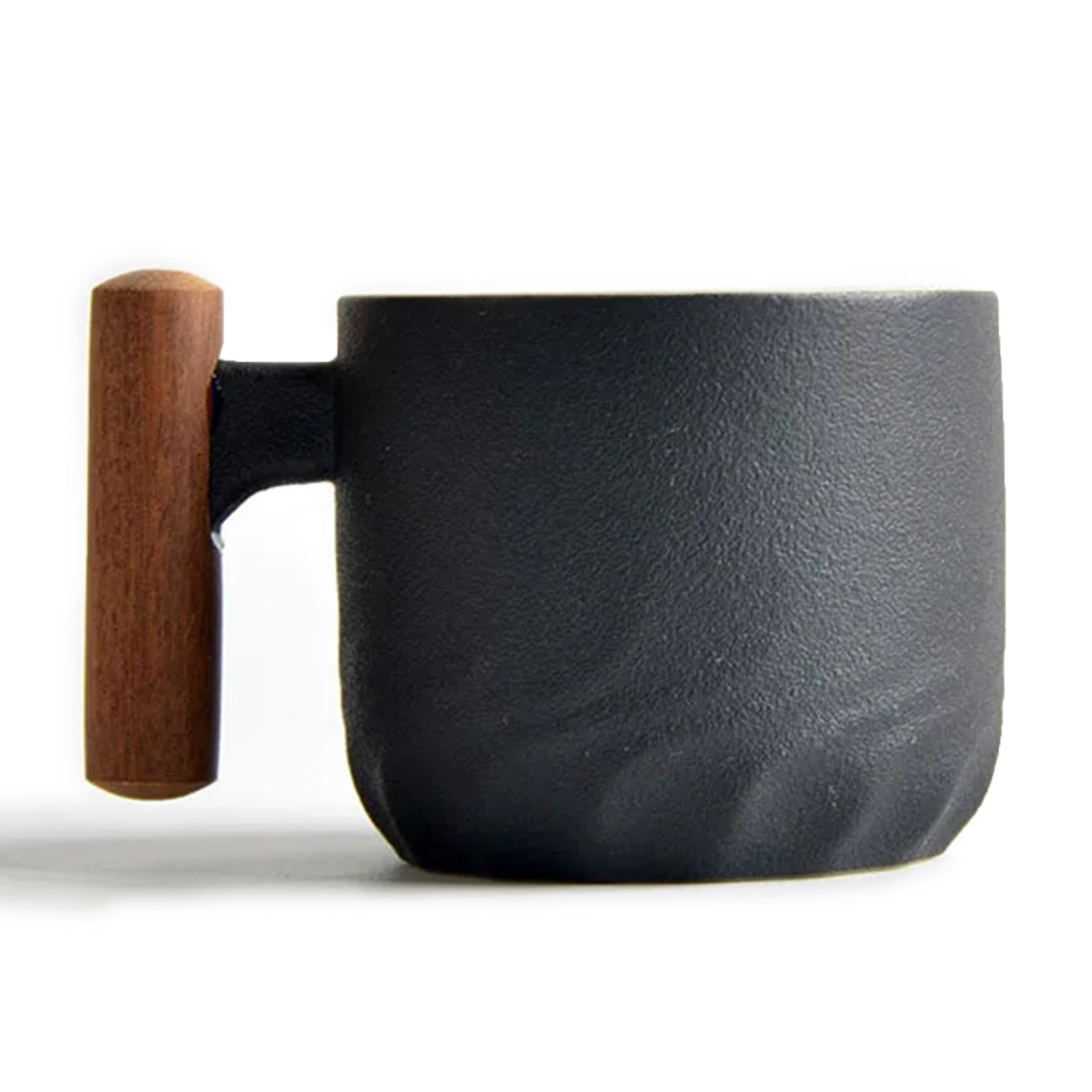 Ceramic Espresso Cup Wooden Handle