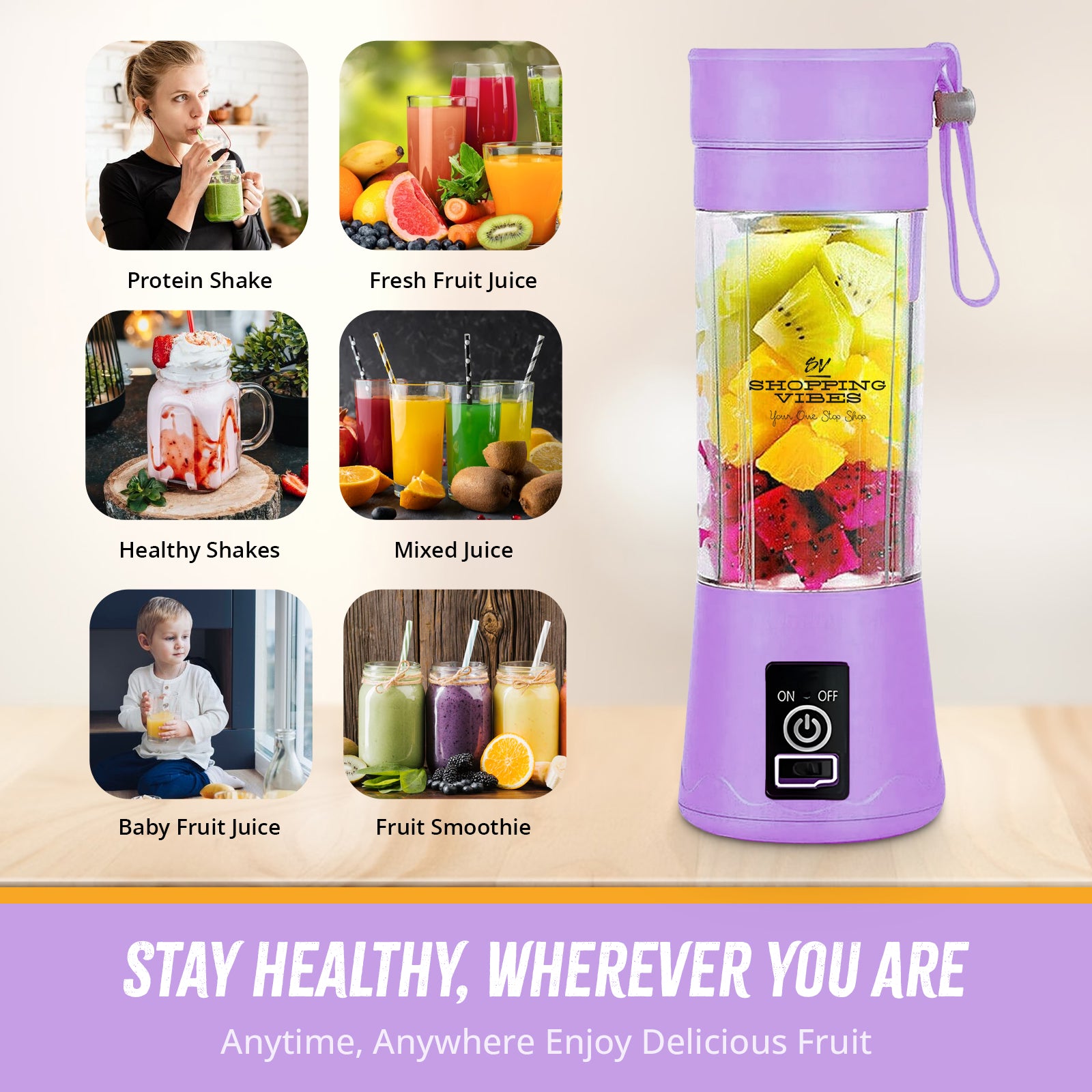 Fresh Juice Portable Blender