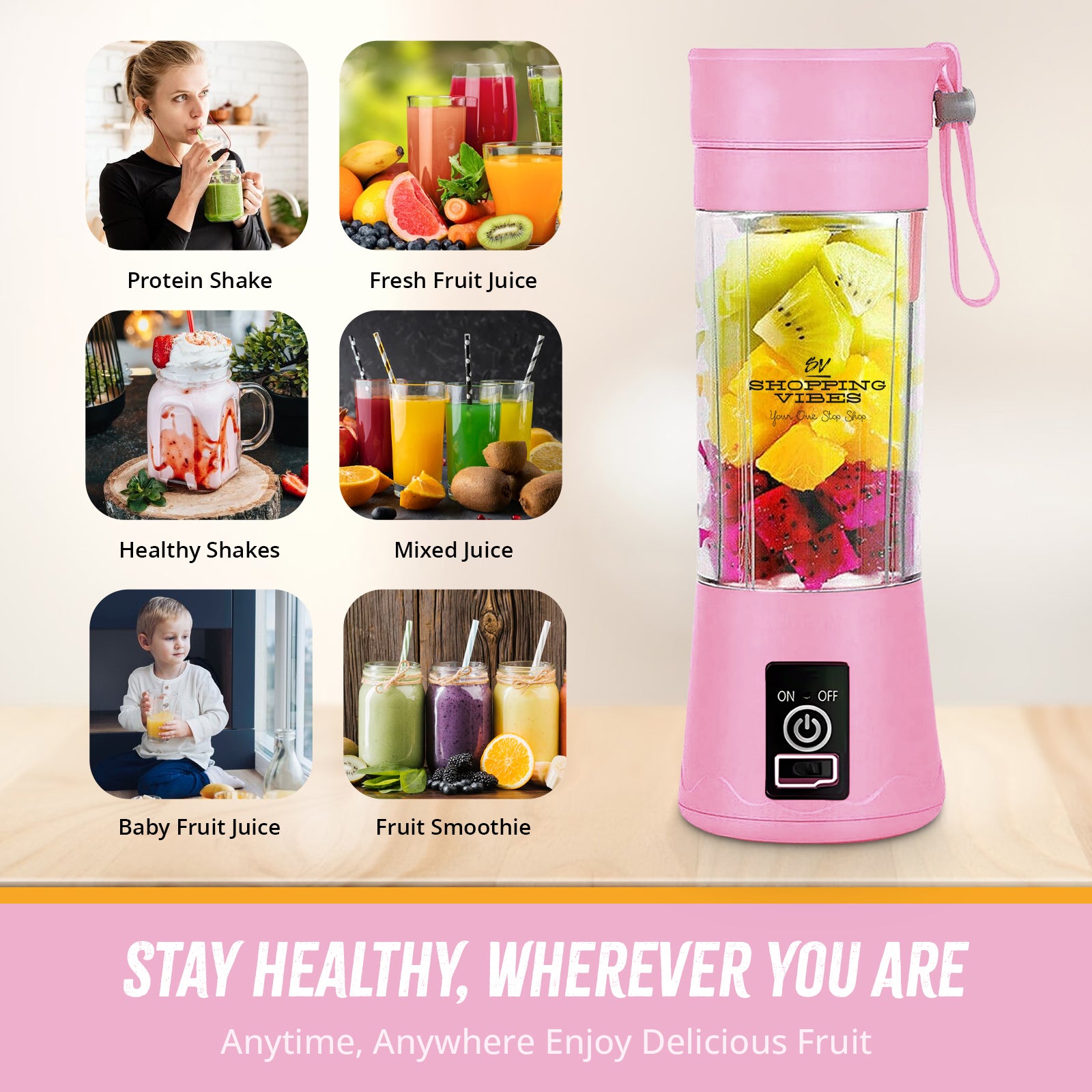 Fresh Juice Portable Blender