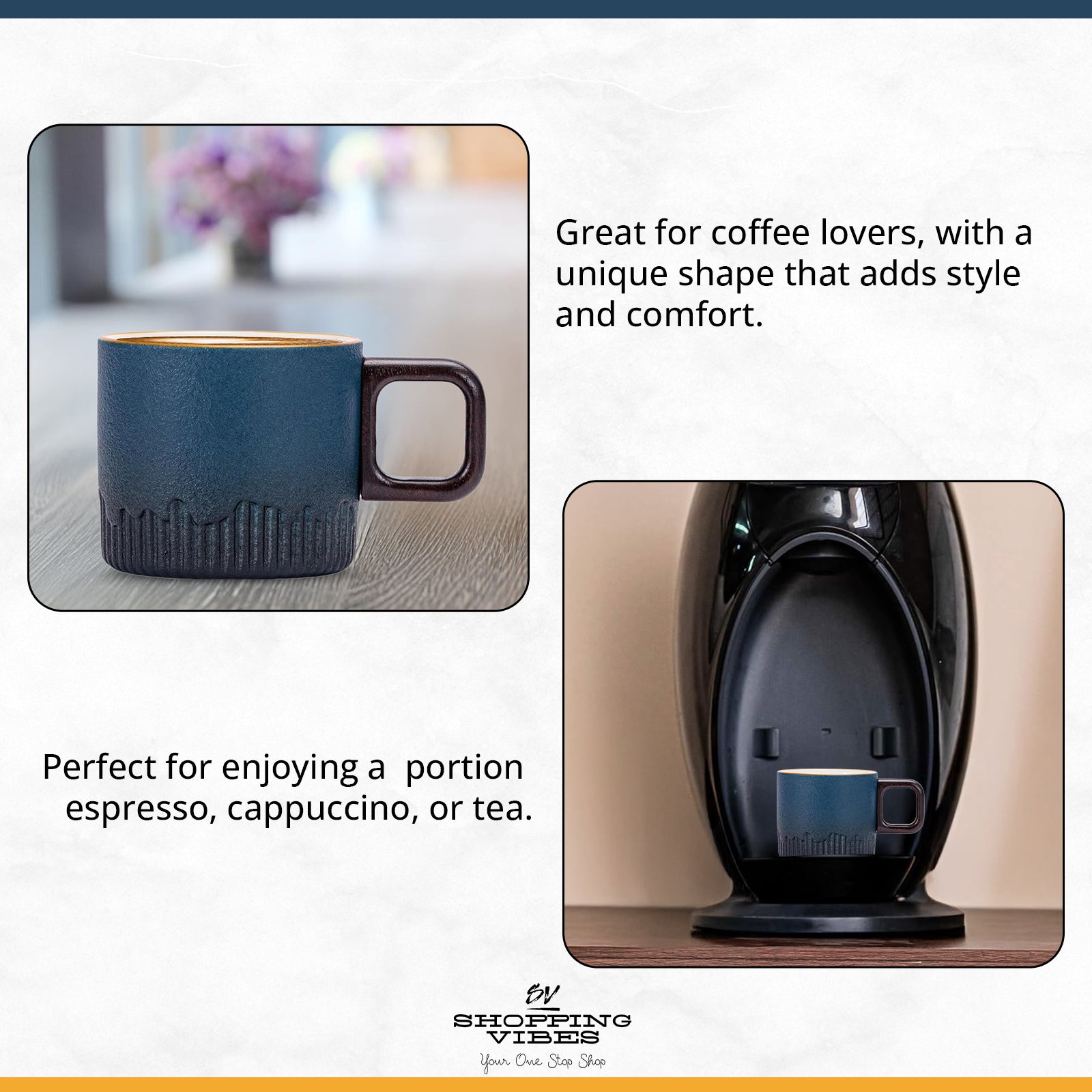 Ceramic Mug Wooden Handle