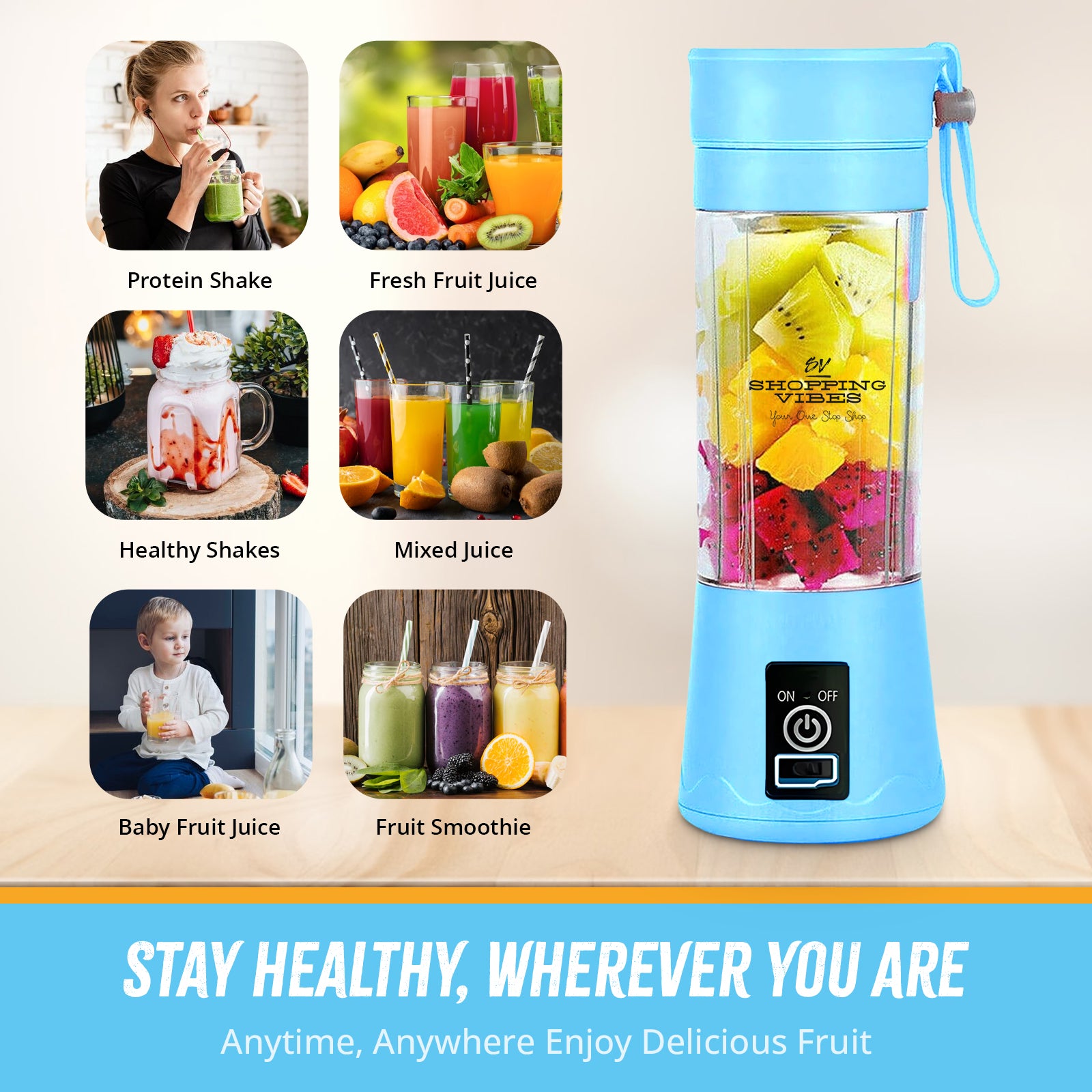 Fresh Juice Portable Blender