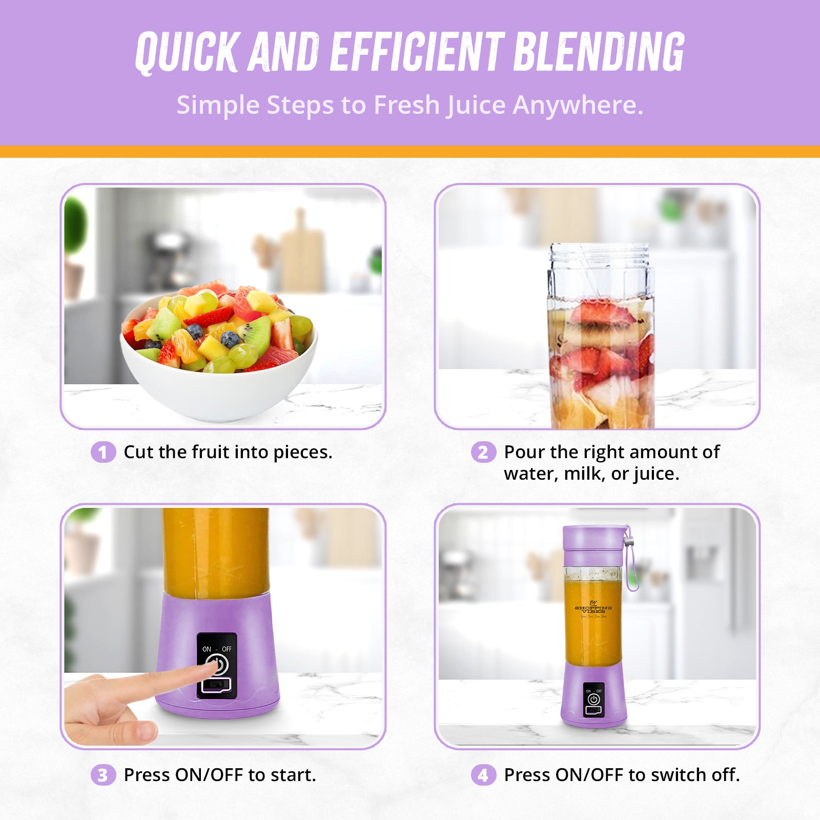 Fresh Juice Portable Blender