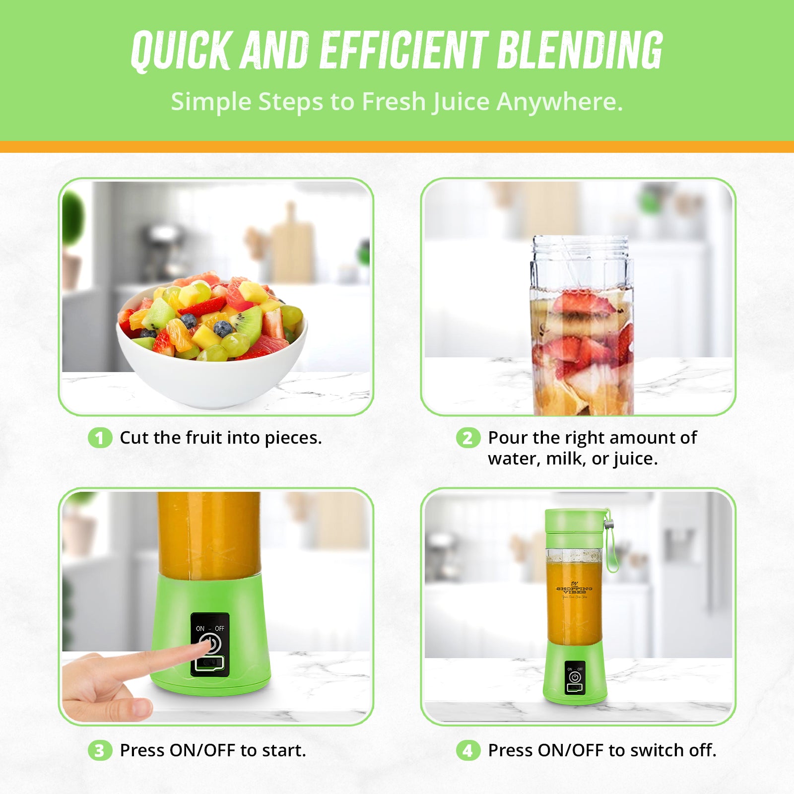 Fresh Juice Portable Blender