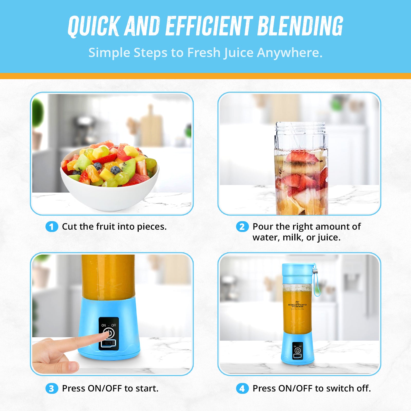 Fresh Juice Portable Blender
