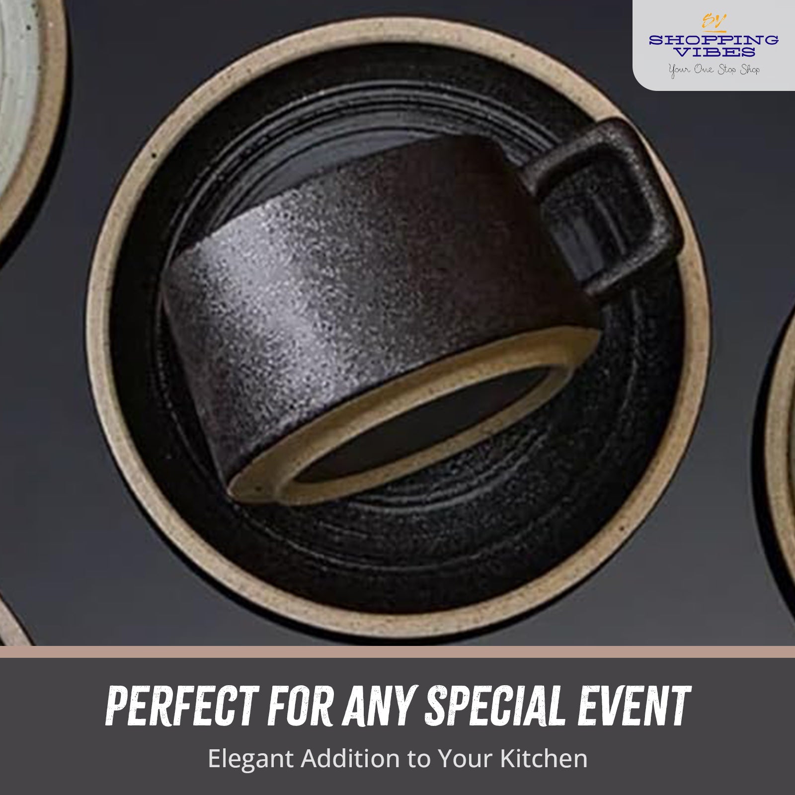 Ceramic Coffee Cup & Saucer Set