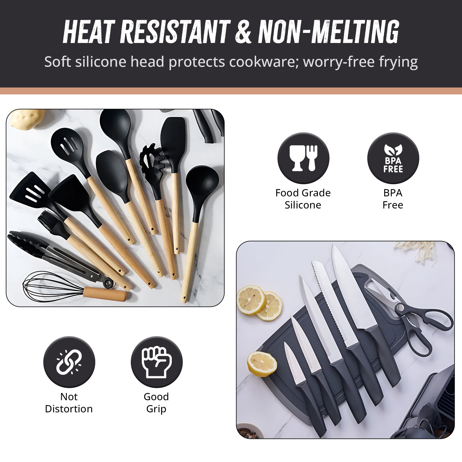 Kitchen Utensils 19 pcs Set