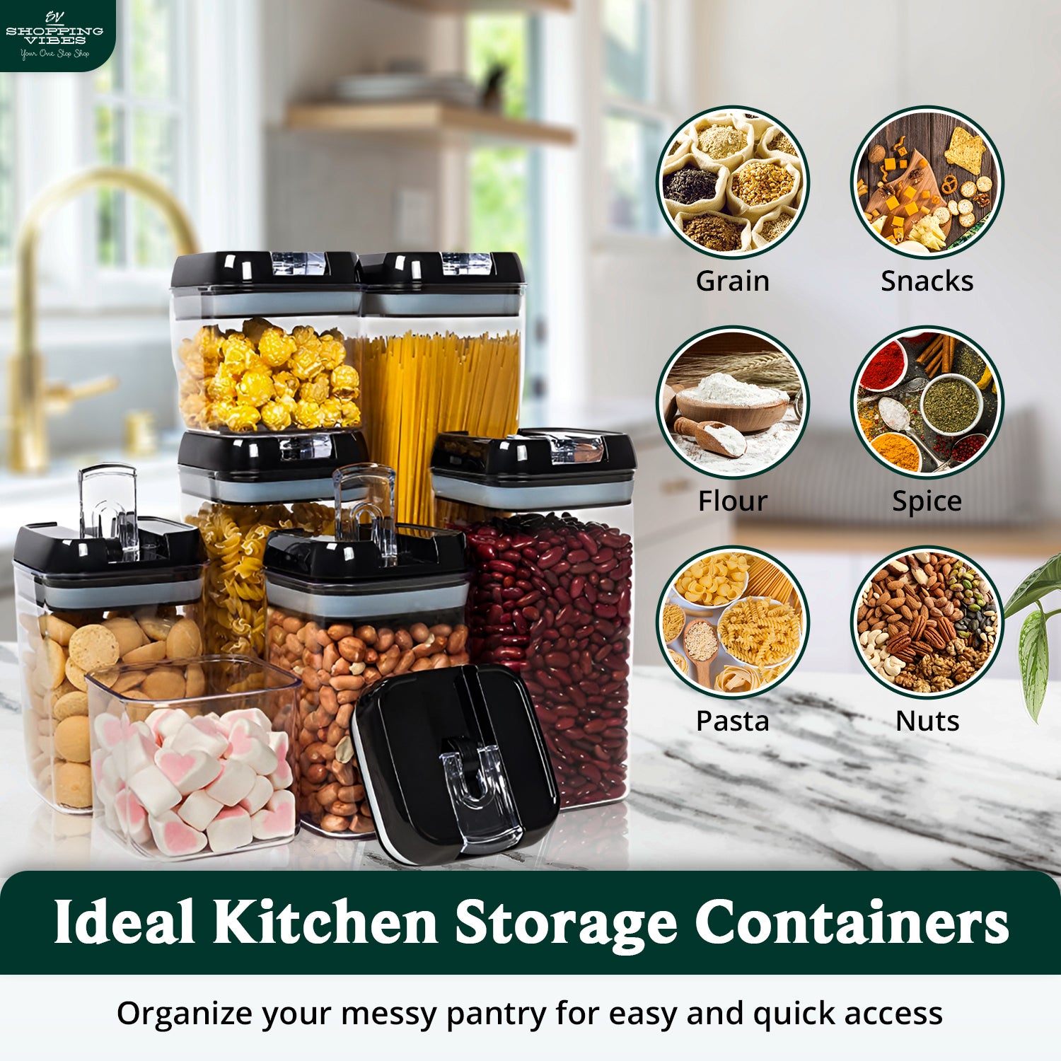 Airtight Storage Organizer_7 pcs Set