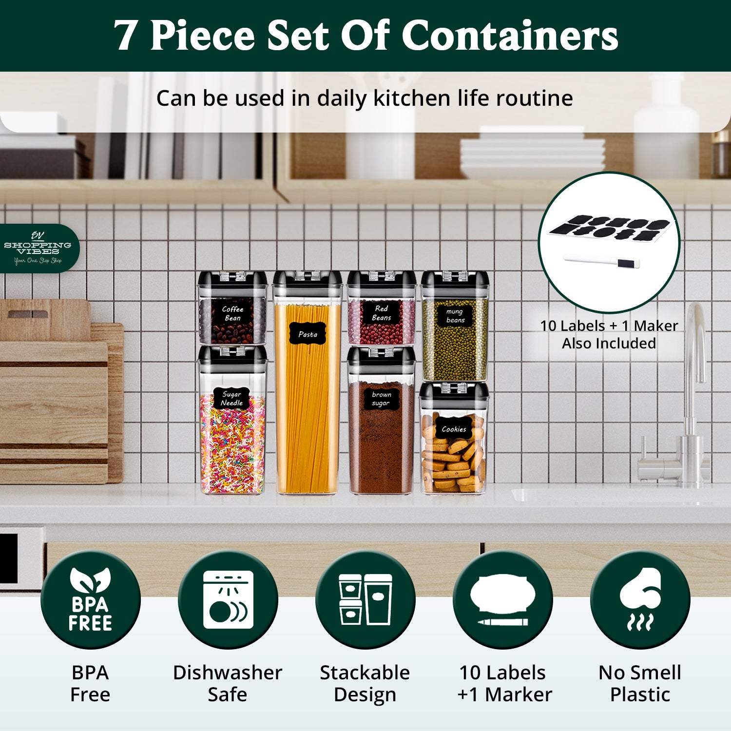 Airtight Storage Organizer_7 pcs Set