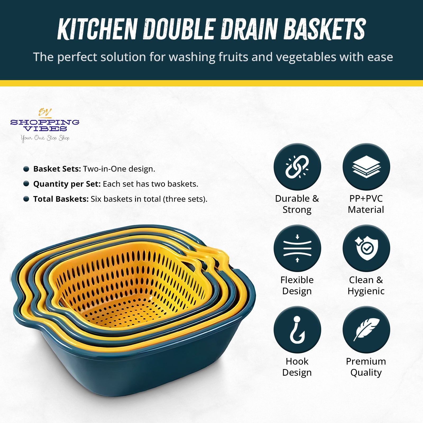 Food & Veggies Strainer & Colander