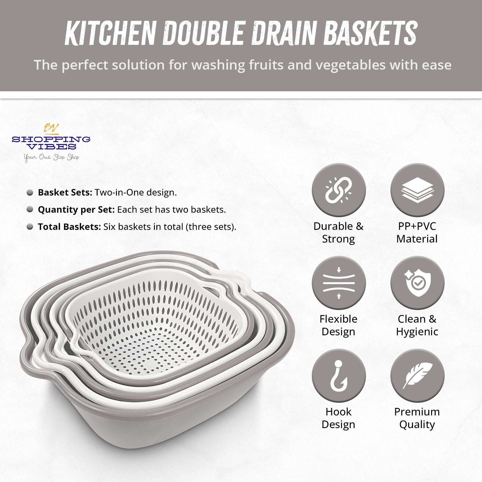 Food & Veggies Strainer & Colander