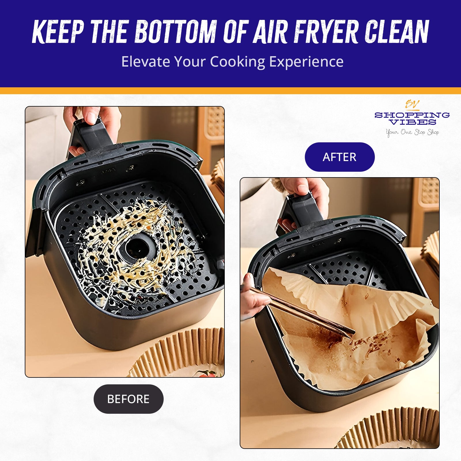 Air Fryer Parchment Papers - Set of 50 pcs