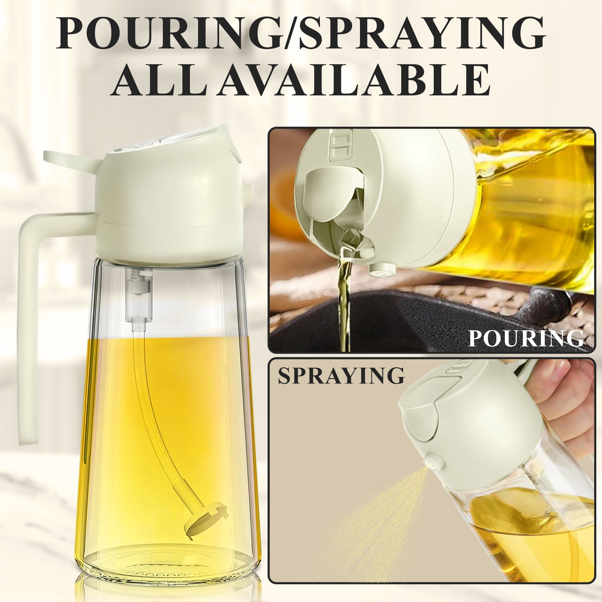 2-in-1 Oil Dispenser and Sprayer