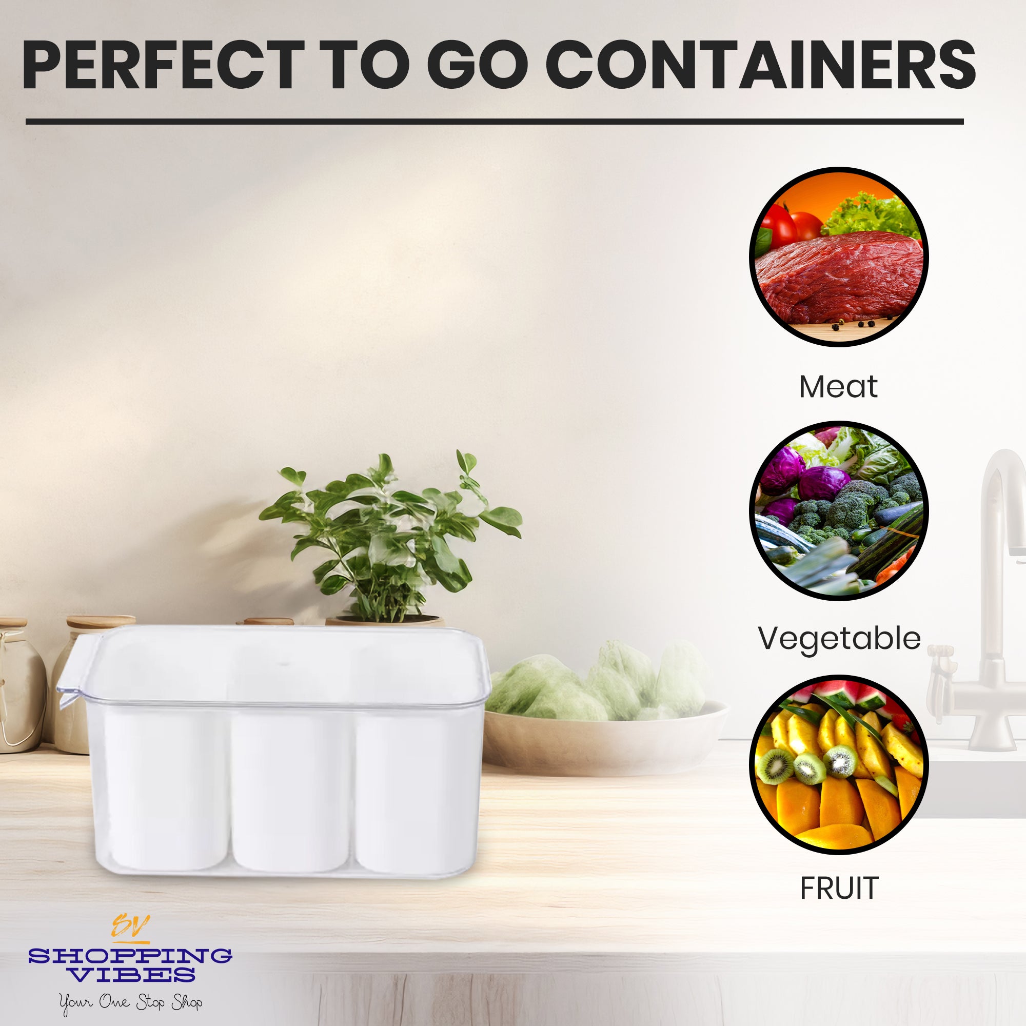 4-in-1 Storage Container with Lid