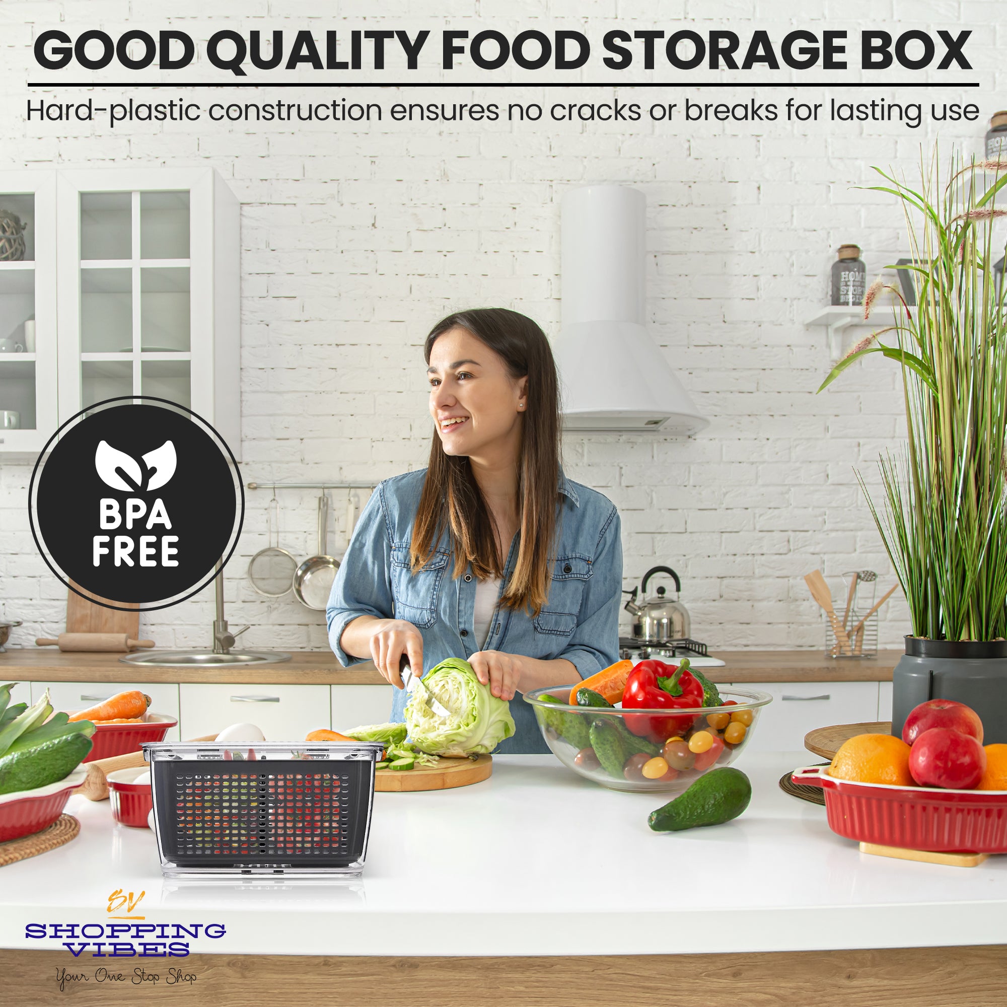 Airtight Fridge Storage Grey Box