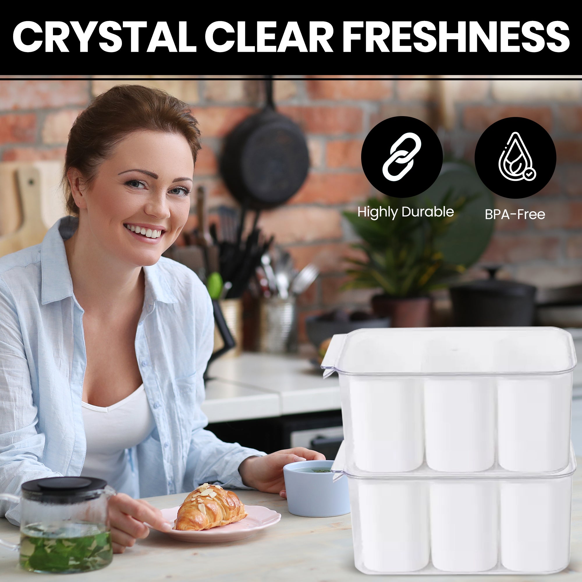 4-in-1 Storage Container with Lid